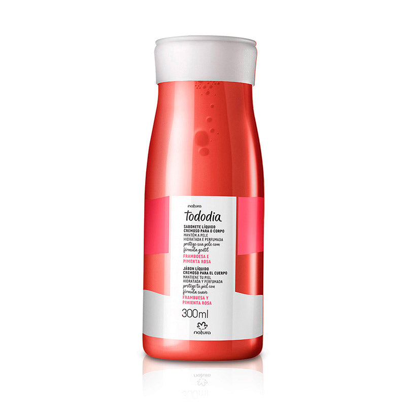 Natura Tododia Jabon Liquido Cremoso Frambuesa y Pimienta Rosa 300ml