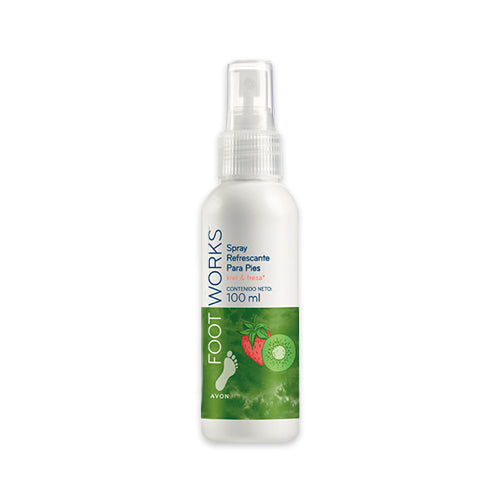 Avon Foot Works Spray Refrescante para Pies Kiwi y Fresa 100ml