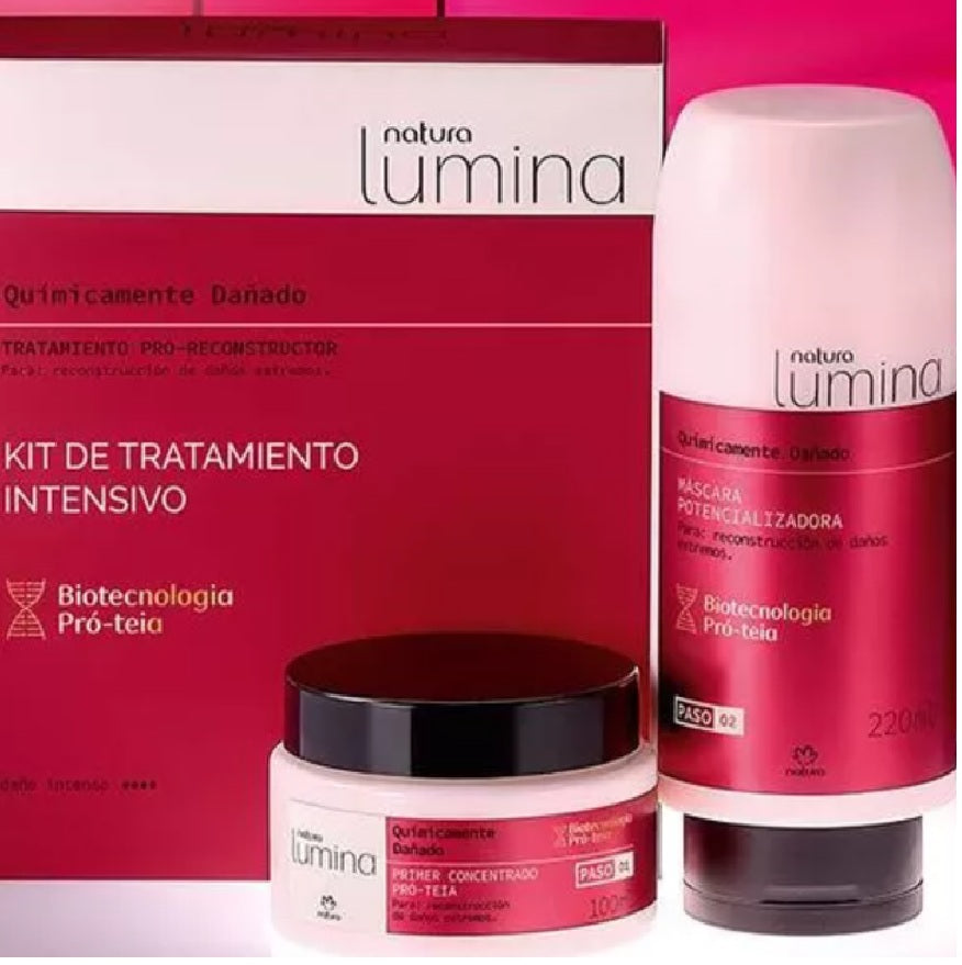 Natura Lumina Kit De Tratamiento Intensivo Quimicamente Dañado 220 Ml