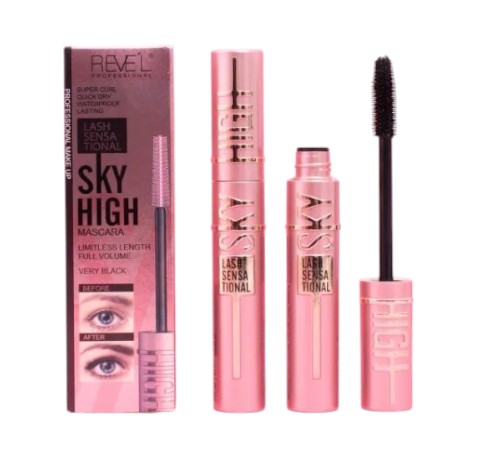 Revel Mascara De Pestañas Negro Super Rizo Resistente Al Agua 12ml