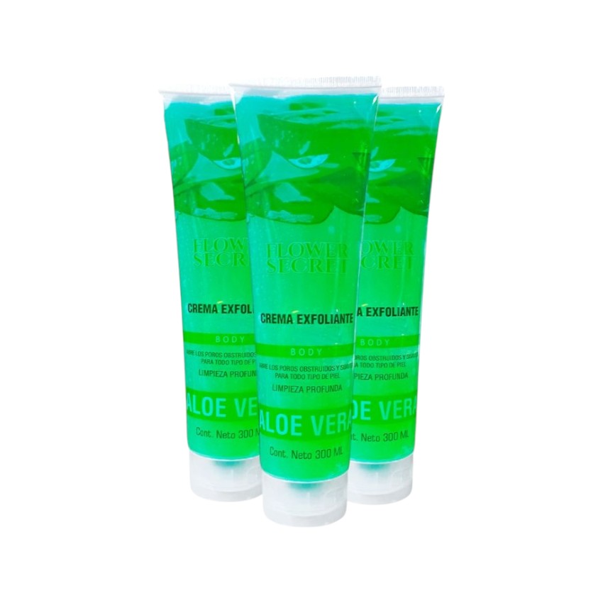 Flower Secret Crema Exfoliante Corporal De Aloe Vera 300ml