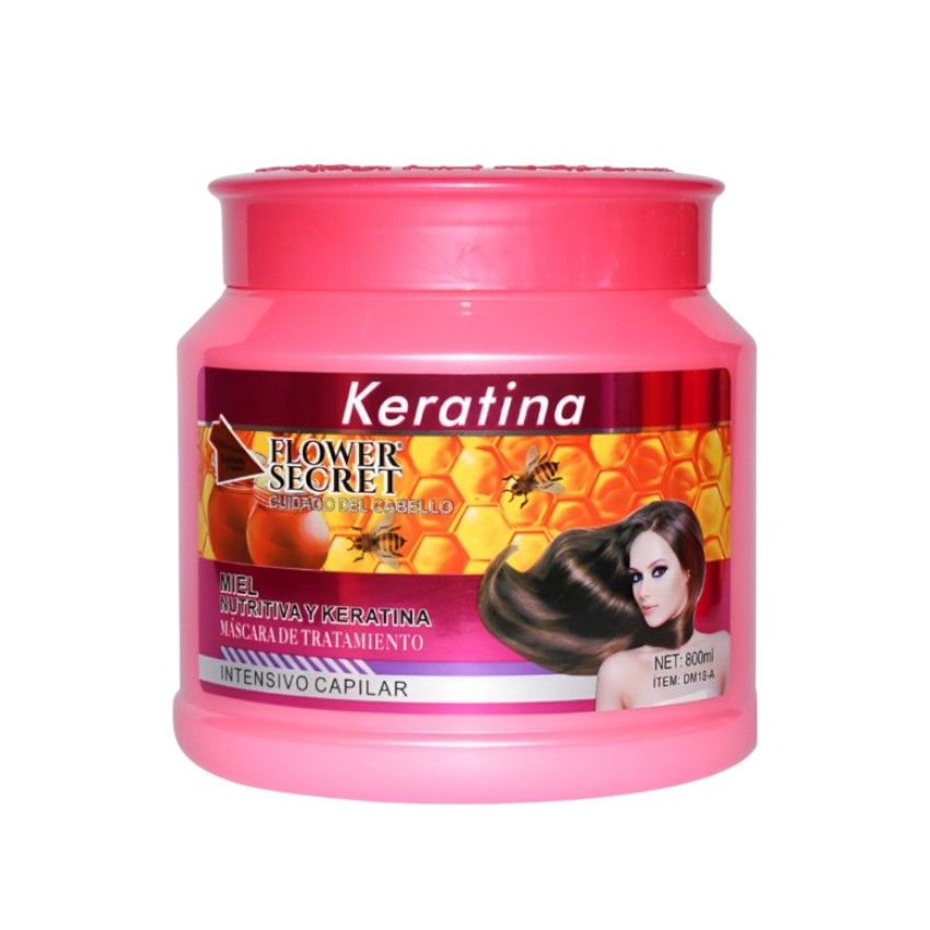 Flower Secret Keratina Tratamiento Capilar Miel 800Ml
