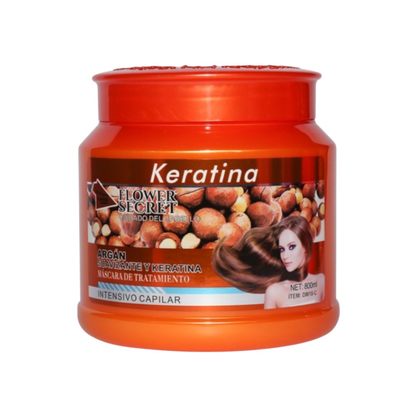 Flower Secret Keratina Tratamiento Capilar Fresas 800Ml