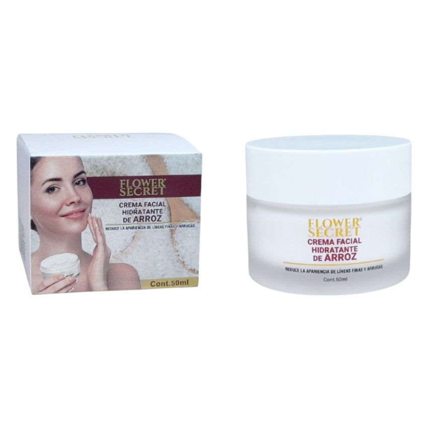 Flower Secret Crema Facial Hidratante De Arroz 50ml