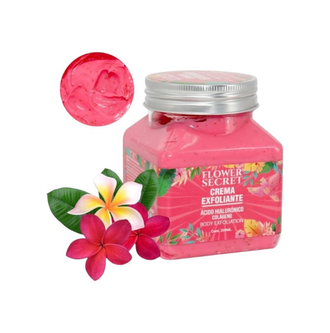 Flower Secret Crema Exfoliante Limpieza Profunda Fucsia 300ml