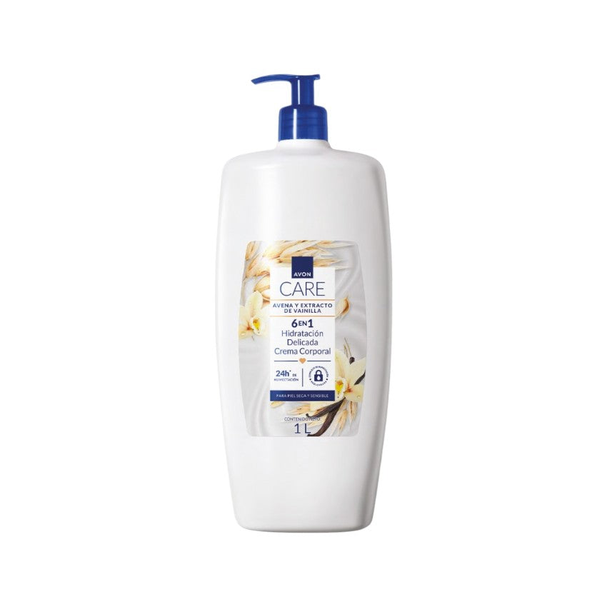 Avon Care Avena Y Extracto De Vainilla 6 en 1 Crema Corporal 1L
