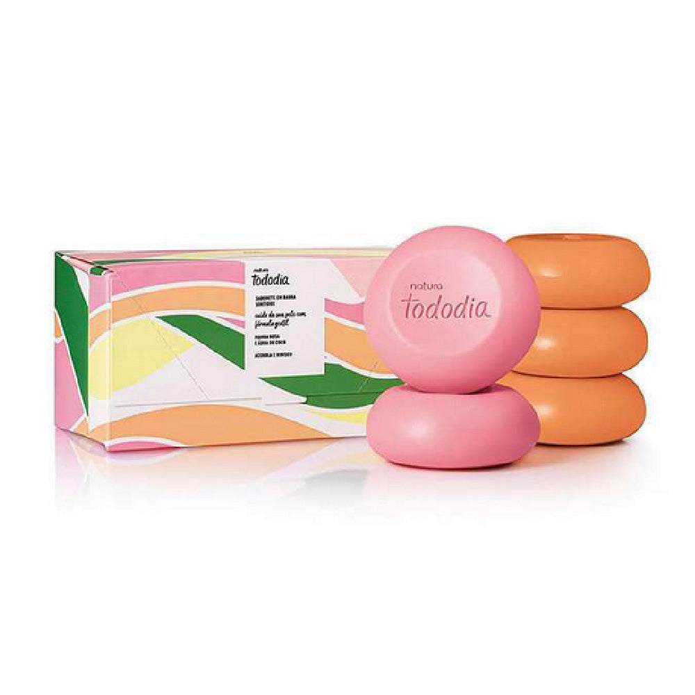 Natura Tododia Jabones En Barra Surtidos Mango Rosa y Acerola 5 Unidades De 90g
