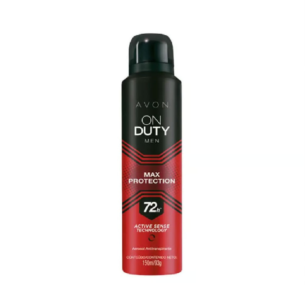 Avon On Duty Men Max Protection 72 Horas Desodorante En Aerosol 150 Ml