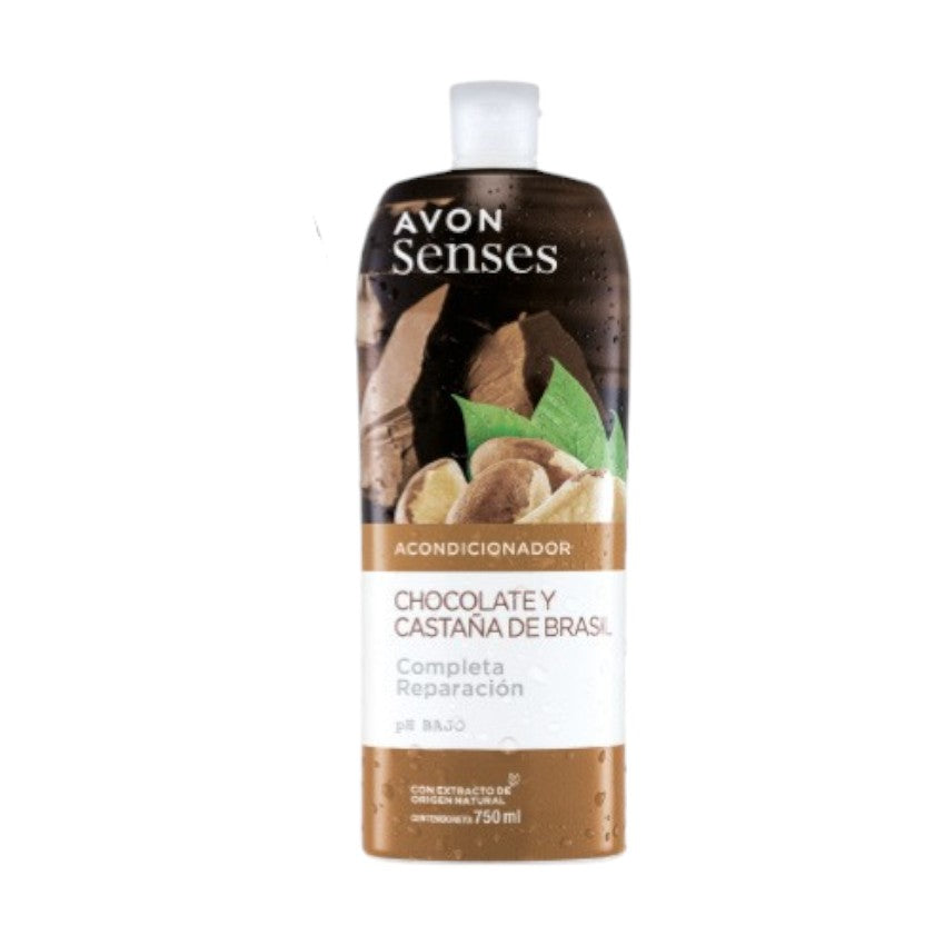 Avon Senses Acondicionador Chocolate Y Castaña De Brasil 750ml