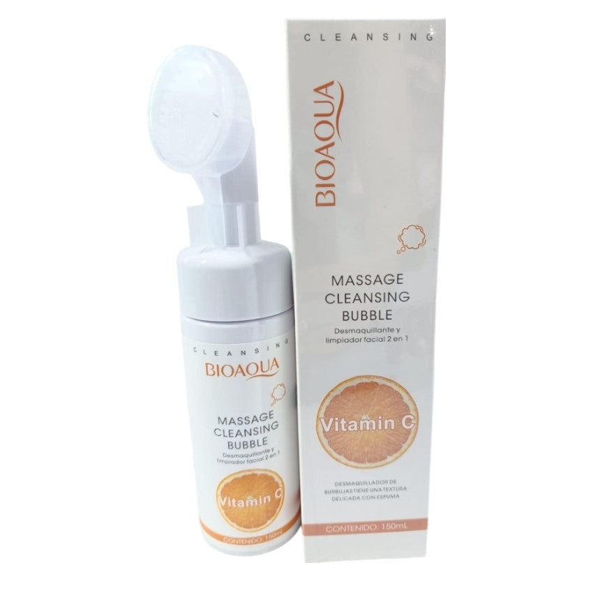 Bioaqua Desmaquillador Y Limpiadora De Masaje Facial Vitamina C 150ml