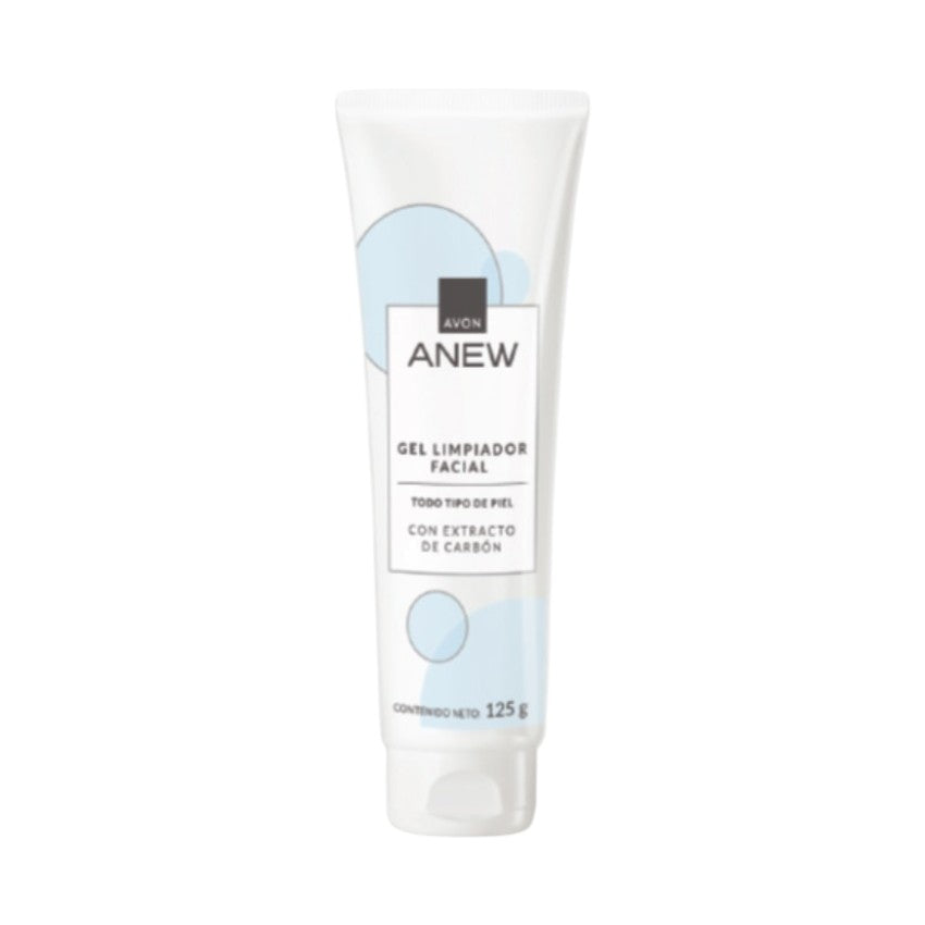 Avon Anew Gel Limpiador Facial Con Extracto De Carbon 125g
