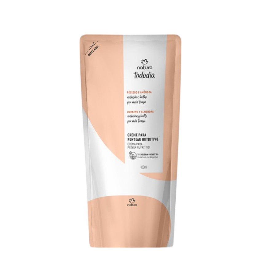 Natura Tododia Repuesto Crema Para Peinar Nutritivo Durazno Y Almendra 180ml