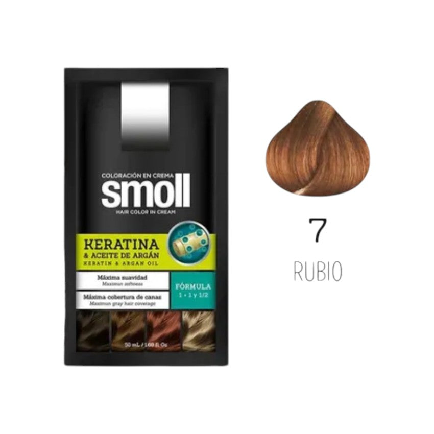 Smoll Tinte Para Cabello Tono Rubio 7
