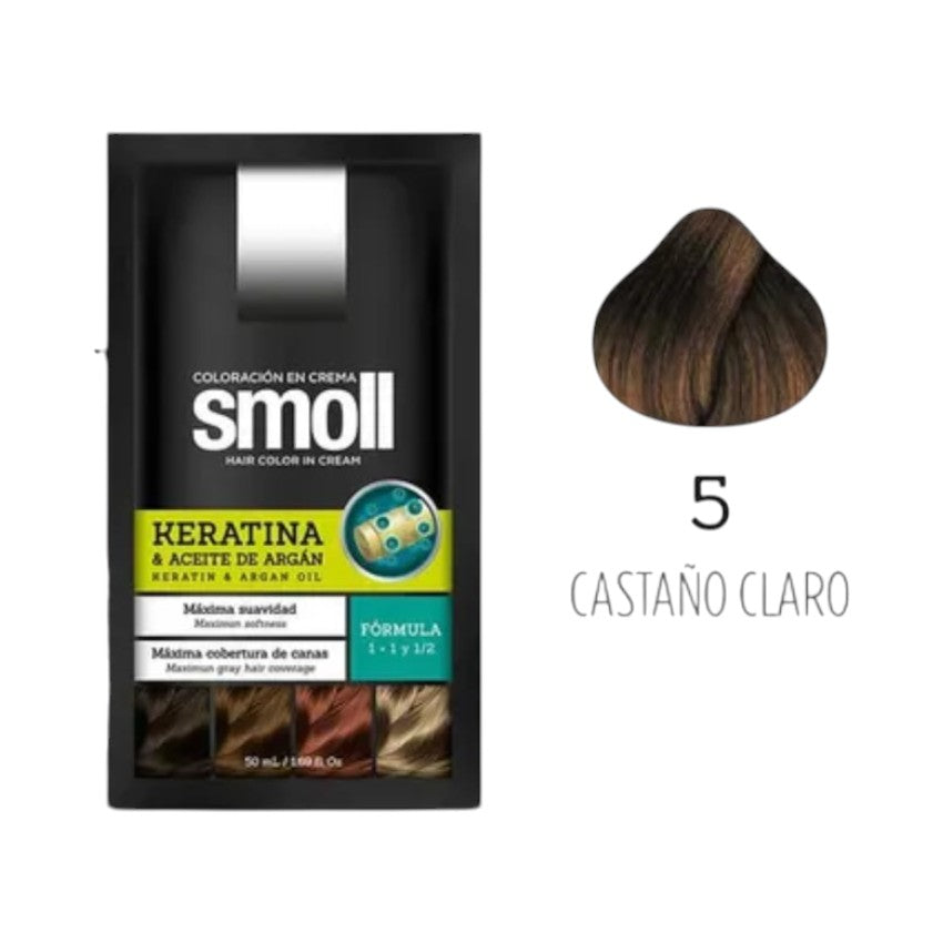Smoll Tinte Para Cabello Tono Castaño Claro 5