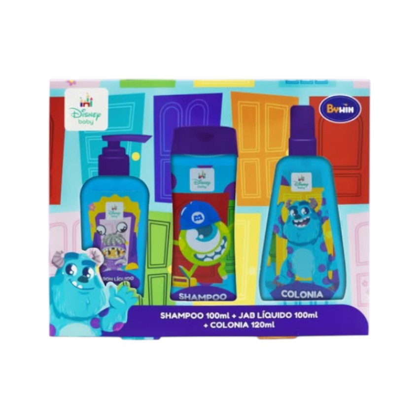 Bywin Disney Baby Monsters Inc Shampoo + Jabon Liquido + Colonia