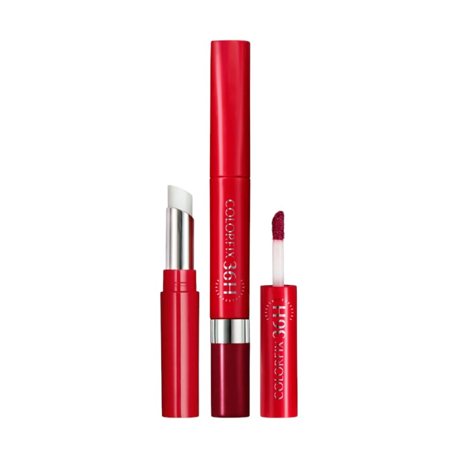 Esika Colorfix 36h Labial Duo Tattoo Rojo Invensible 1.7g