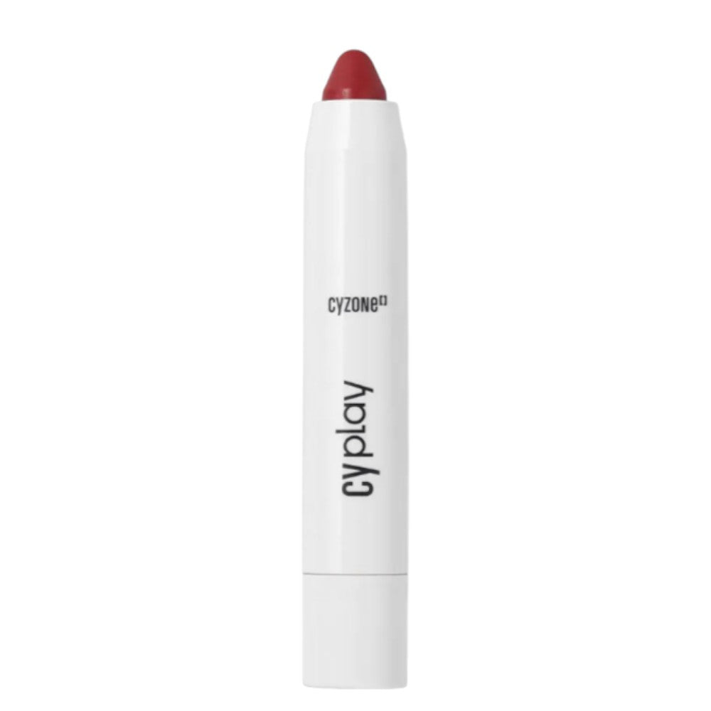 Cyzone Labial Crayon Lips Cyplay Acabado Mate Color Deep Red 2.5G