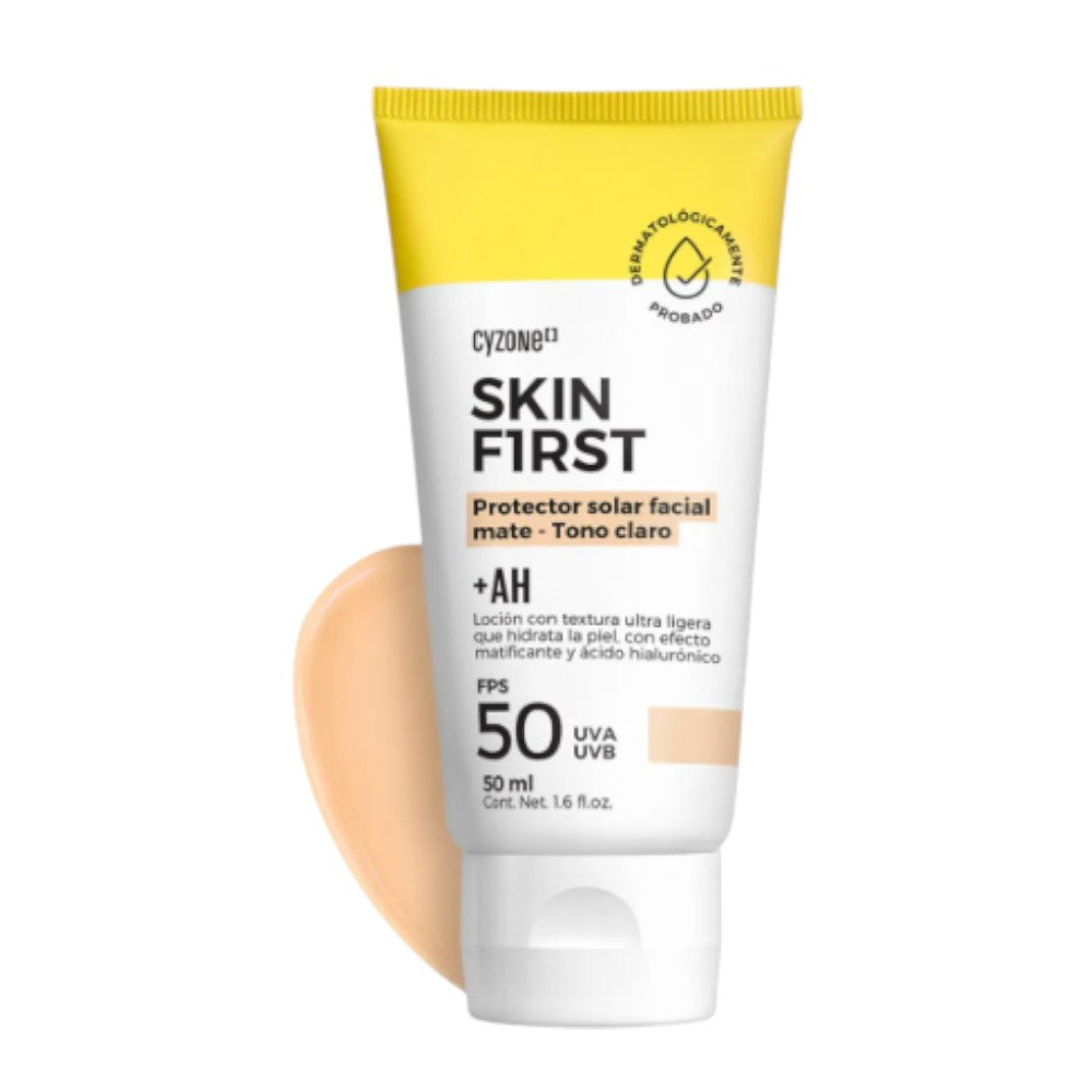 Cyzone Protector Solar Facial Skin First Tono Claro 50ml
