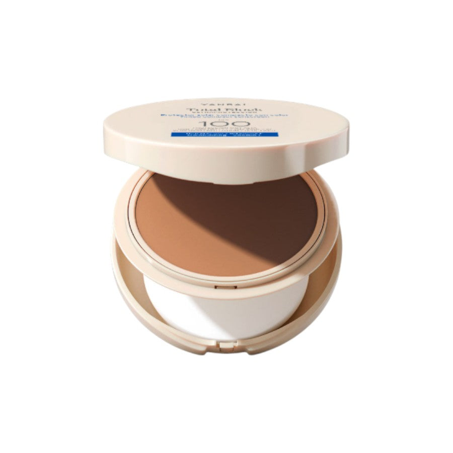 Yanbal Total Block Protector Compacto Con Color SPF 100 Mediano2 9g