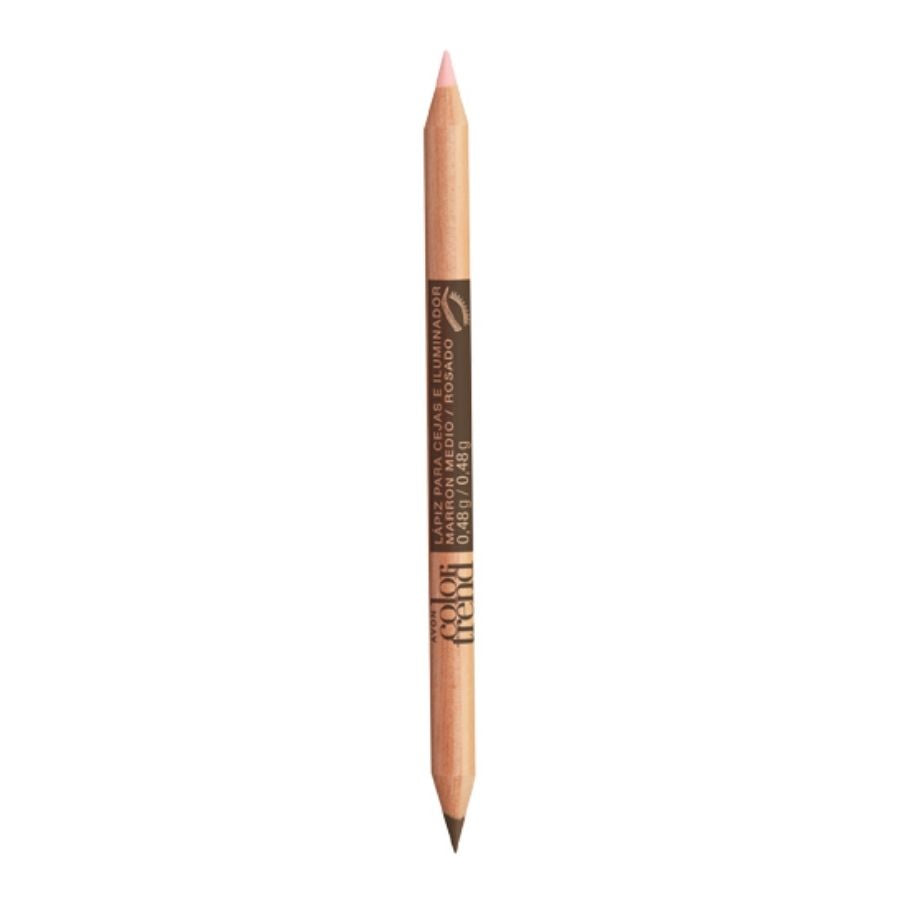 Avon Color Trend Lapiz Para Ceja E Iluminador Marron Medio/Rosado