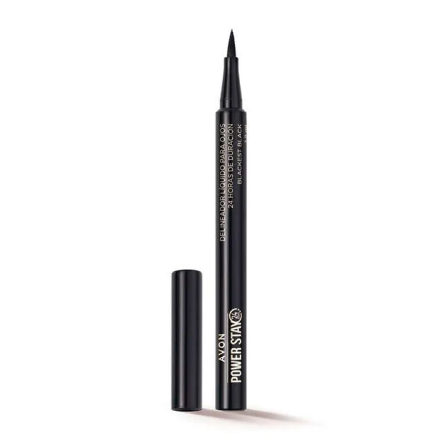 Avon Power Stay 24H Delineador Liquido Tono Blackest Black 1,2ml