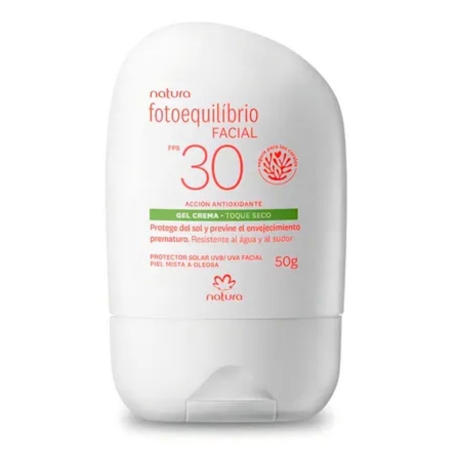 Natura Fotoequilibrio Facial Fps30 Gel Crema Toque Seco 50g