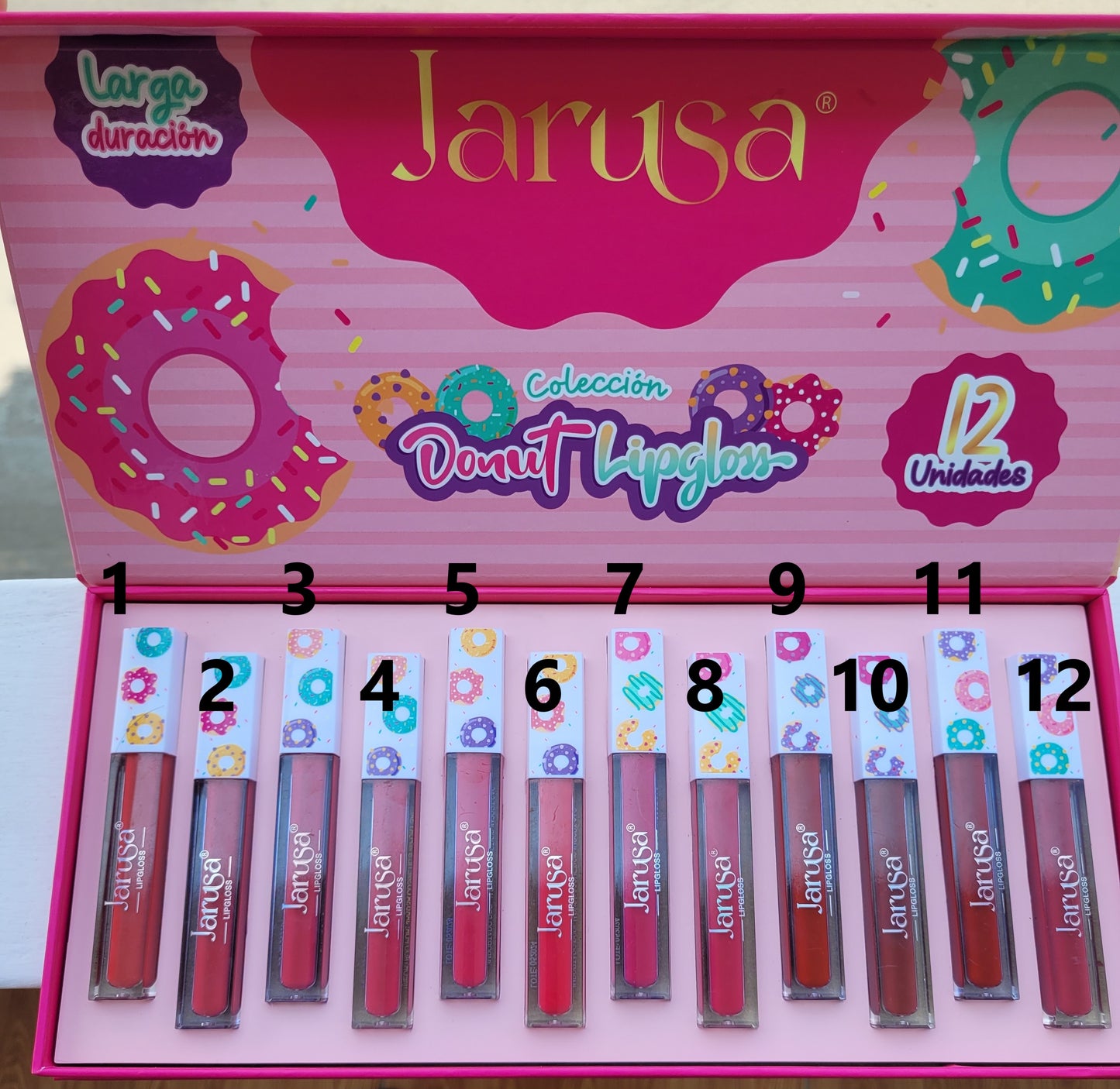 Jarusa Donut Lip Gloss Labial Matte Tono 5