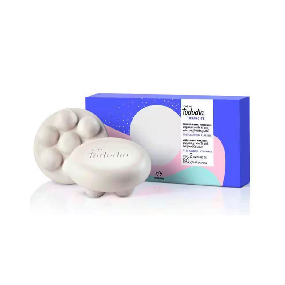 Natura Tododia Jabones En Barra Te De Manzanilla Y Lavanda 2 Unidades 90g