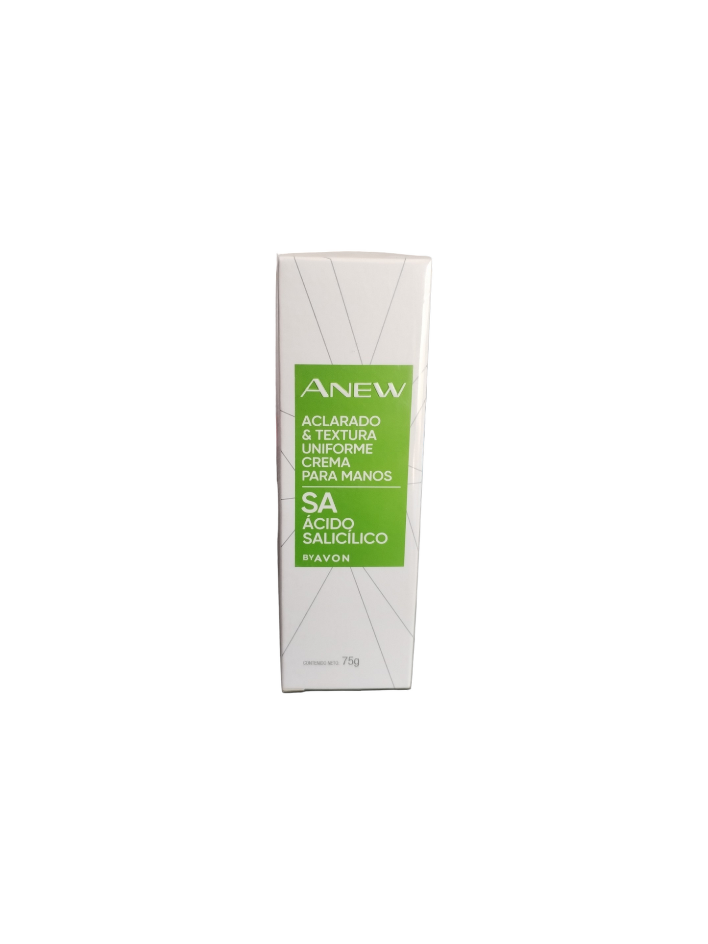 Avon Anew Aclarado Y Textura Uniforme Crema Para Manos Acido Salicilico 75 G