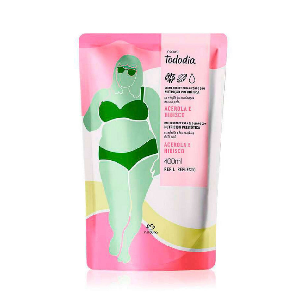 Natura Tododia Crema Corporal Acerola E Hibisco 400ml Repuesto