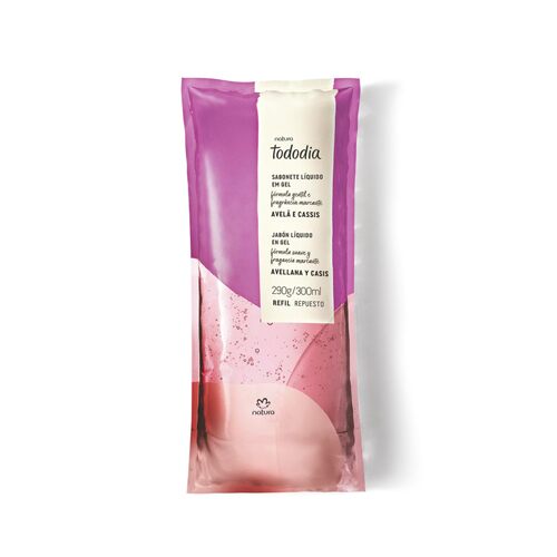 Natura Tododia Jabon Liquido En Gel Avellana Y Casis 300ml Repuesto