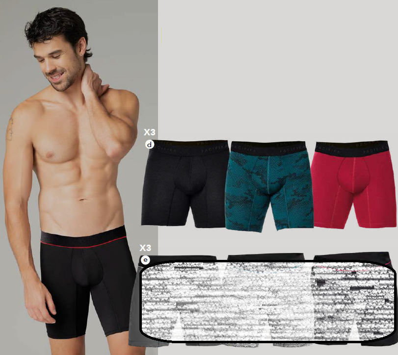 Boxer X 3 Ajustado Talla XL