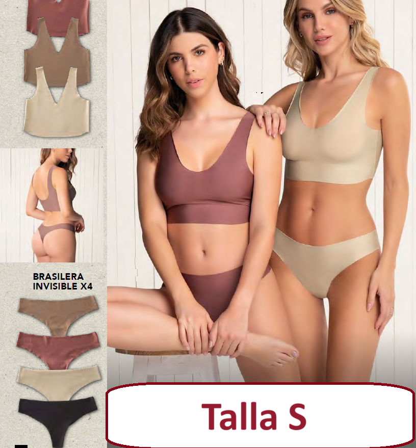 Calzon X 4 Brasilera Talla S