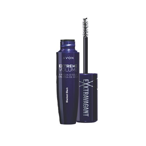 Avon Mascara Para Pestañas A Prueba De Agua Exxtravagant Blackest Black
