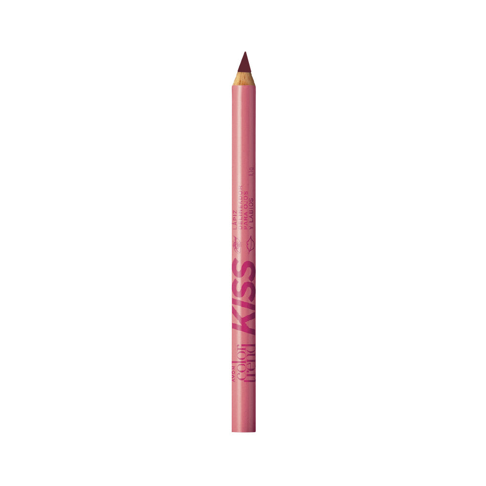 Avon Color Trend Kiss Lapiz Delineador Para Ojos y Labios Belga Brownie 1.1g