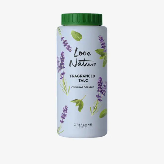 Oriflame Love Nature Talco Perfumado Menta y Lavanda 100g