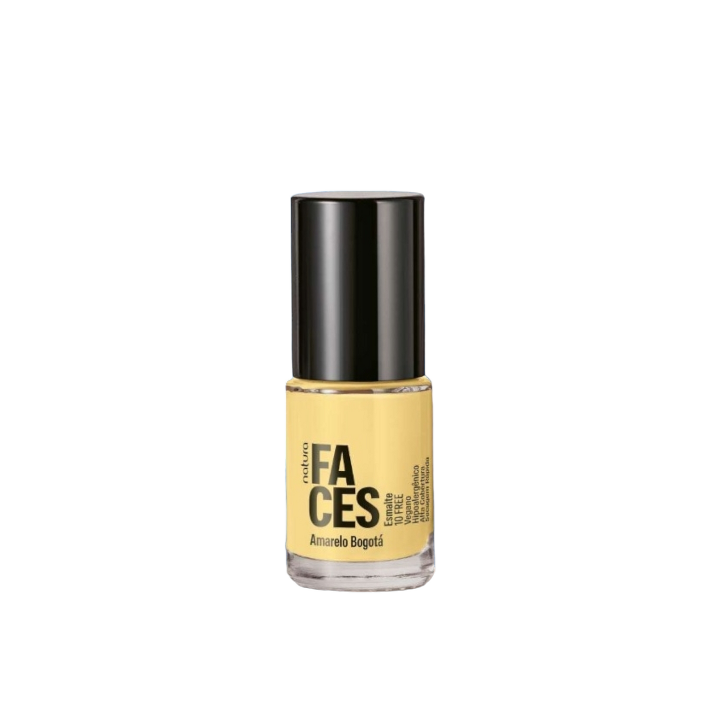 Natura Faces Esmalte 10 Free Color Amarelo Bogota 6 ml