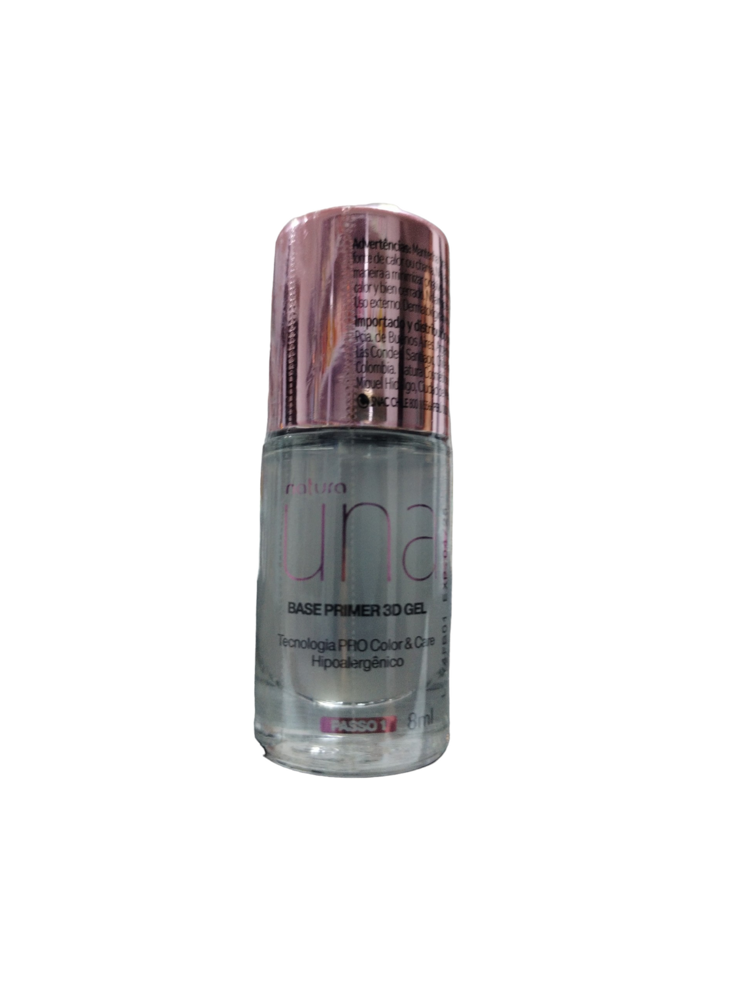 Natura Una Esmalte 3D Color Hipoalergenico Paso 1 8 Ml