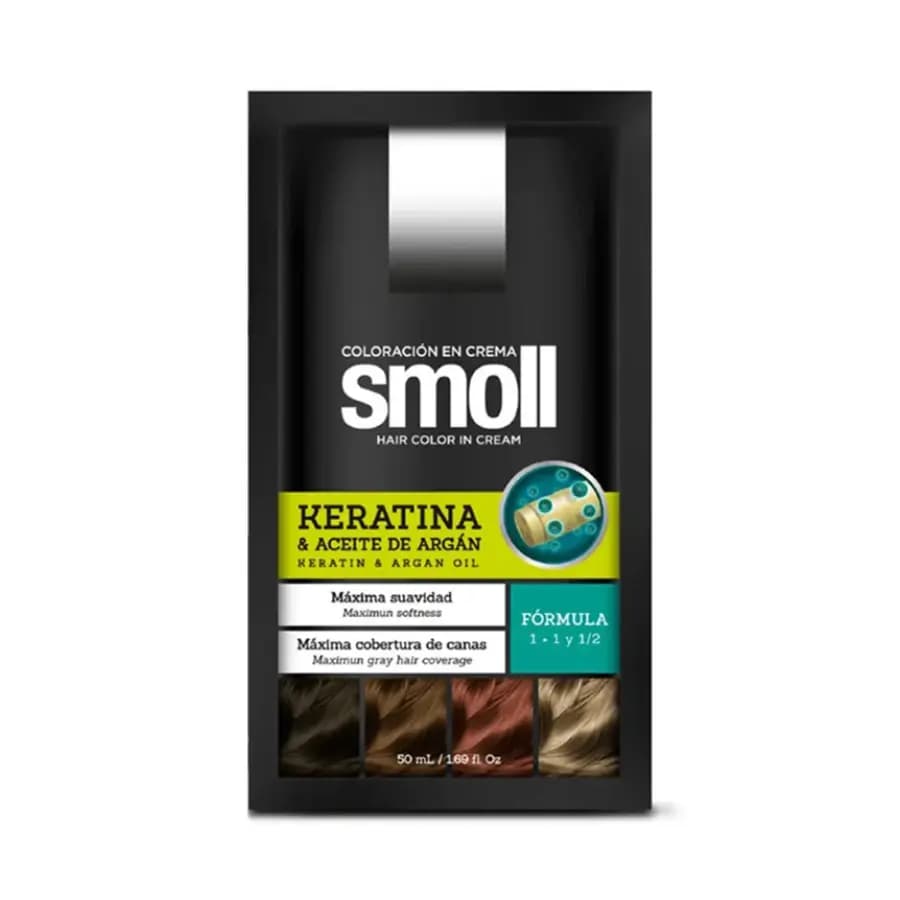 Smoll Tinte Para Cabello Tono Mogano Claro 6.6