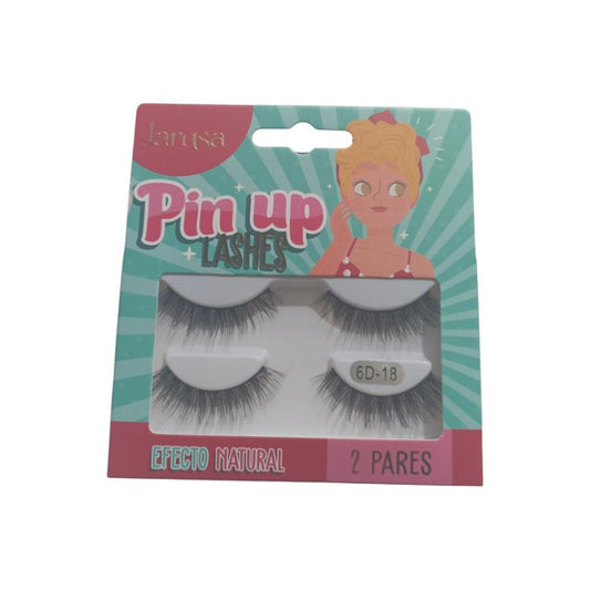 Jarusa Pin Up Lashes Efecto Natural Pestañas x2 Pares