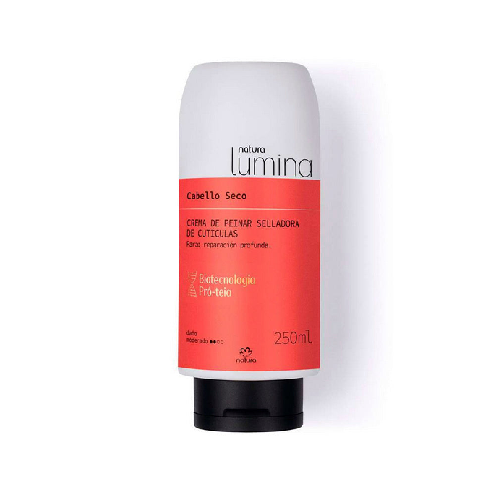 Natura Lumina Crema De Peinar Selladora De Cuticulas Cabello Seco 250 Ml