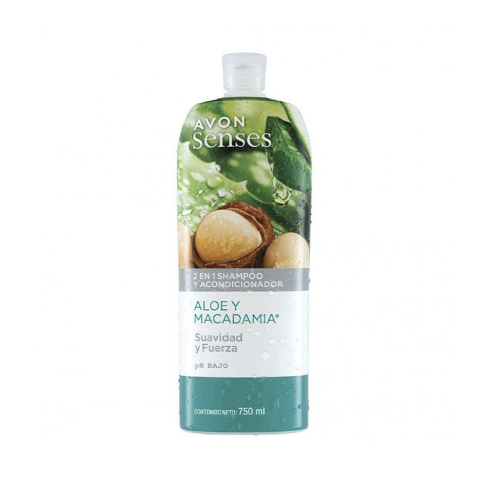 Avon Senses 2 En 1 Shampoo Y Acondicionador Aloe Y Macadamia 750ml
