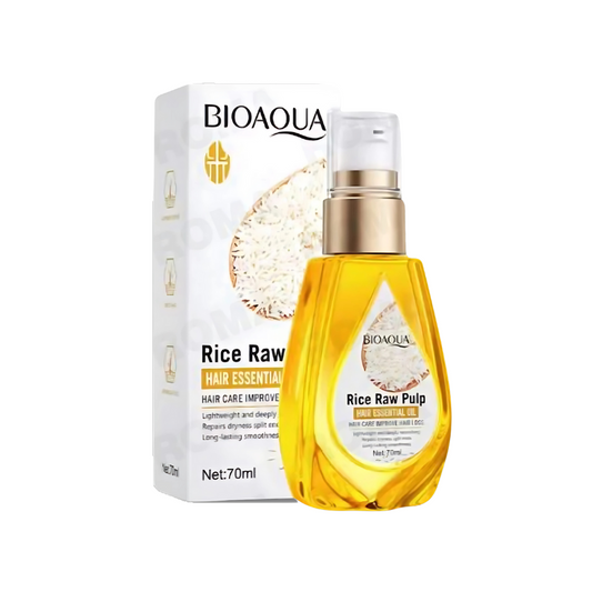 Bioaqua Aceite Esencial Para El Cabello De Pulpa De Arroz 70ml