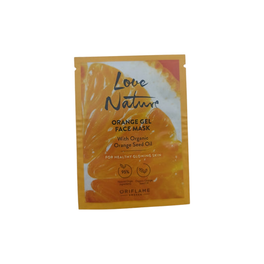 Oriflame Love Nature Mascarilla Facial en Gel con Aceite de Semillas de Naranja Organica 10ml