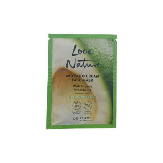 Oriflame Love Nature Mascarilla Facial en Crema con Aceite de Palta Organico 10ml