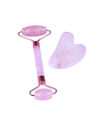 Bellespa Cuarzo Rosa Rodillo De Jade Natural Masaje Facial