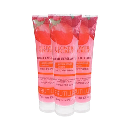 Flower Secret Crema Exfoliante Corporal De Frutilla 300ml