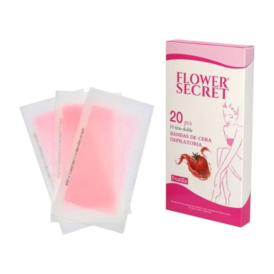 Flower Secret Cera Depilatoria 20pcs 10 Tiras Doble