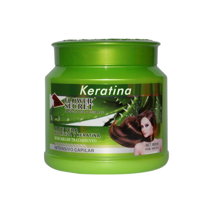 Flower Secret Keratina Tratamiento Capilar Aloe Vera 800Ml