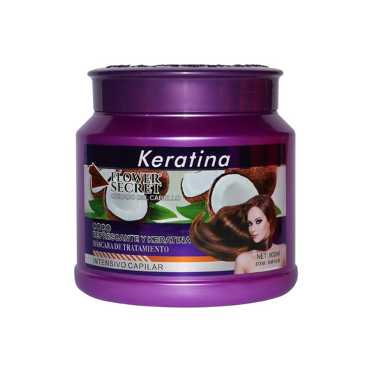 Flower Secret Keratina Tratamiento Capilar Coco 800Ml